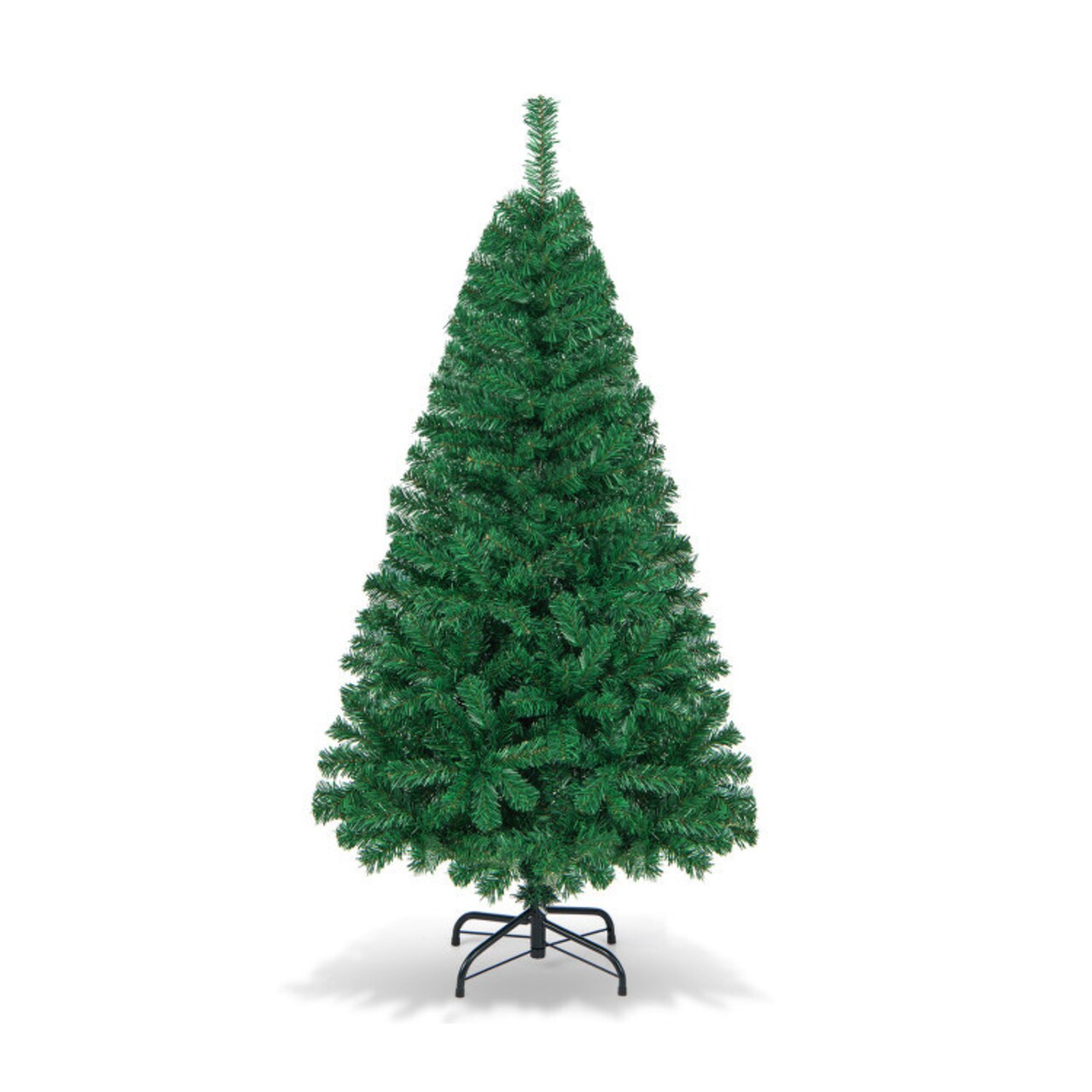 5/6 Feet Artificial PVC Hinged Christmas Tree with Solid Metal Stand